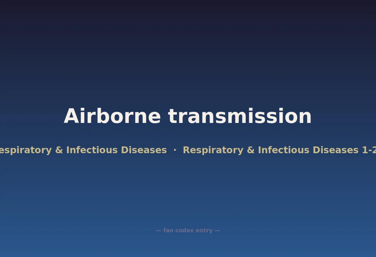 Airborne transmission