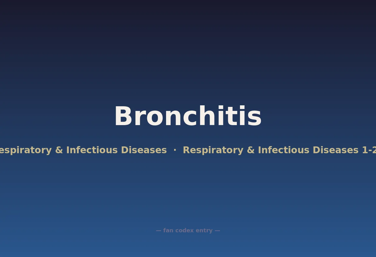 Bronchitis