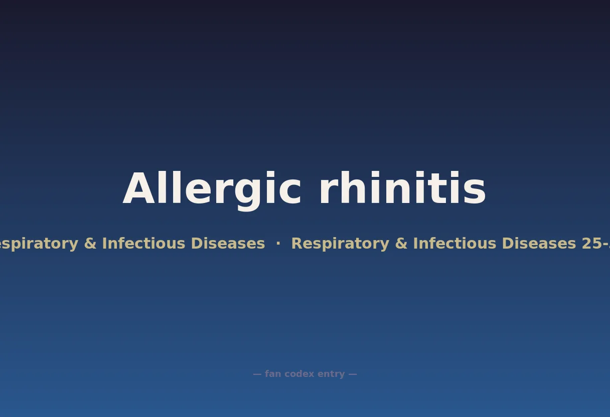 Allergic rhinitis